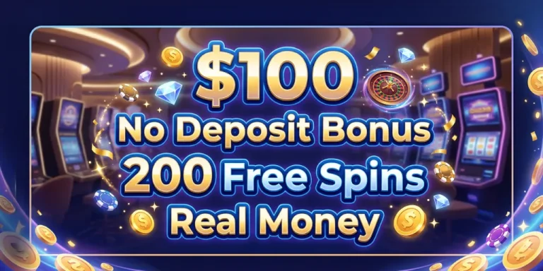 $100 No Deposit Bonus 200 Free Spins Real Money