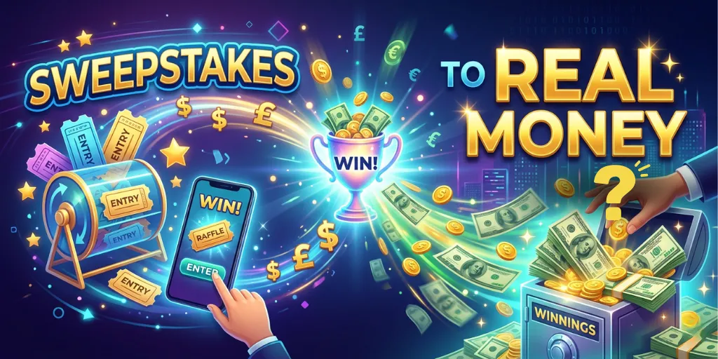 SWEEPSTAKES TO REAL MONEY